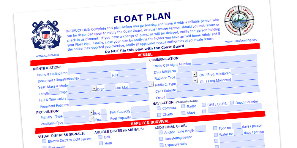 An example of a float plan on a white background.