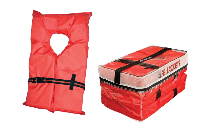 two type 2 life jackets