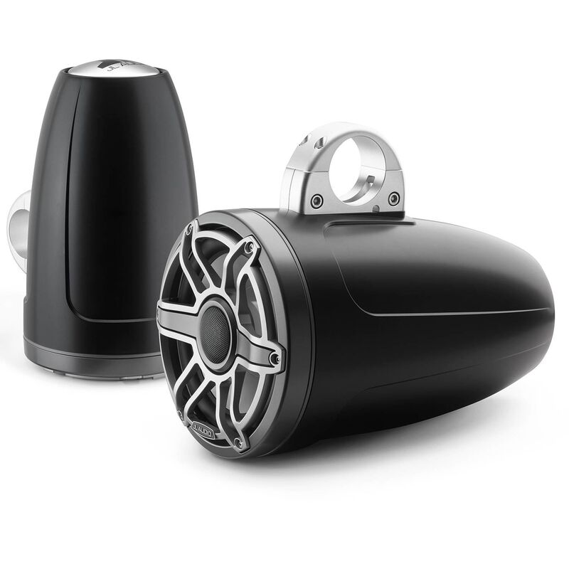 Black wakeboard tower speakers