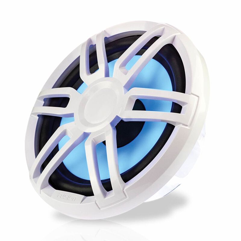 Fusion XS-SL10SPGW XS Series 10 inch 600 Watt Sports Marine Subwoofer with RGB LED Illumination