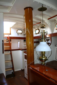 High gloss and opaque matte finishes below deck