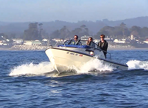 Shakedown cruise on the christened boat