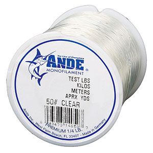 Ande monofilament nylon fishing line