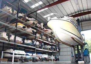 Boat dry stack facility