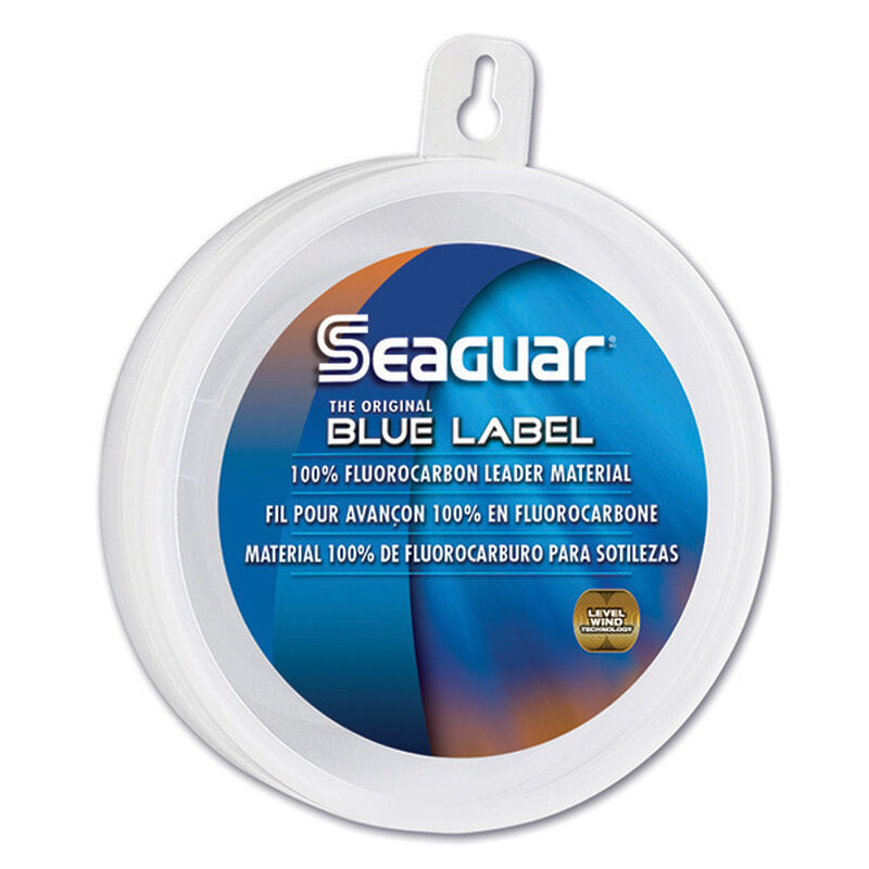SEAGUAR Blue Label Fluorocarbon Leader Material, Fluorescent Clear/Blue, 100 yds. P03107968