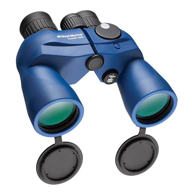 West Marine Coastal 400C 7 x 50 Waterproof Binoculars with Compass