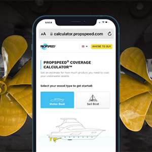 Propspeed coverage calculator on a phone