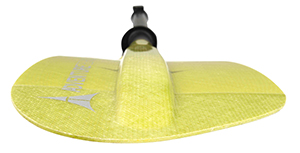 Dihedral ridge paddle blade example