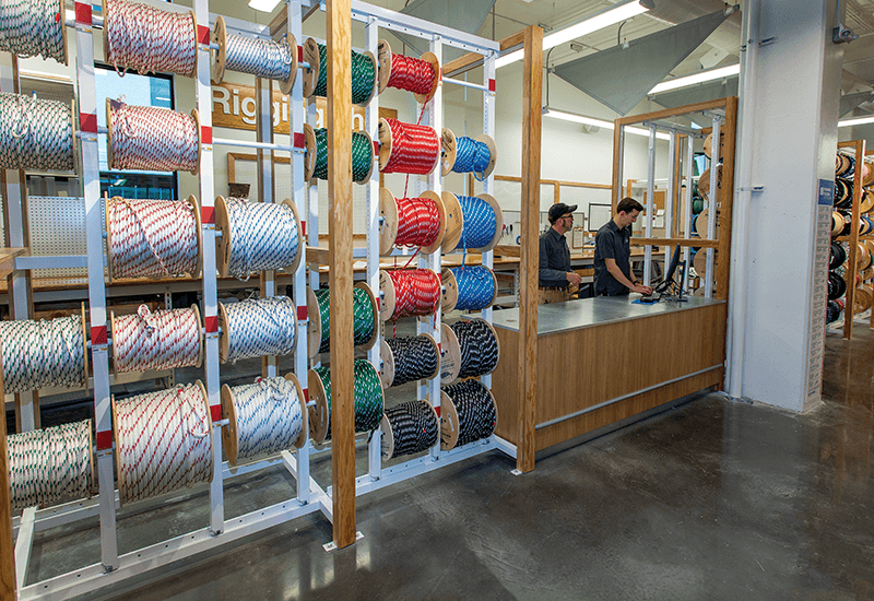 West Marine Rig Shop Interior