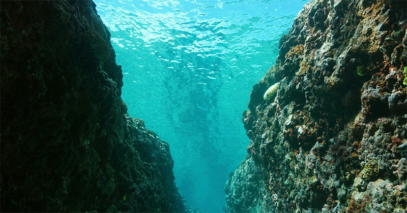 underwater trench