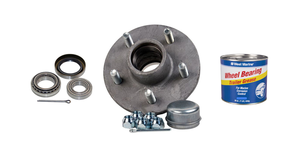Wheel bearings, wheel hub, tub of grease