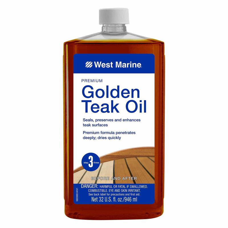 Bottle West Marine Premium Golden Teak Oil