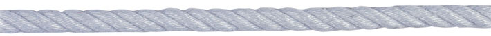 Three-strand line for running rigging on traditional boats