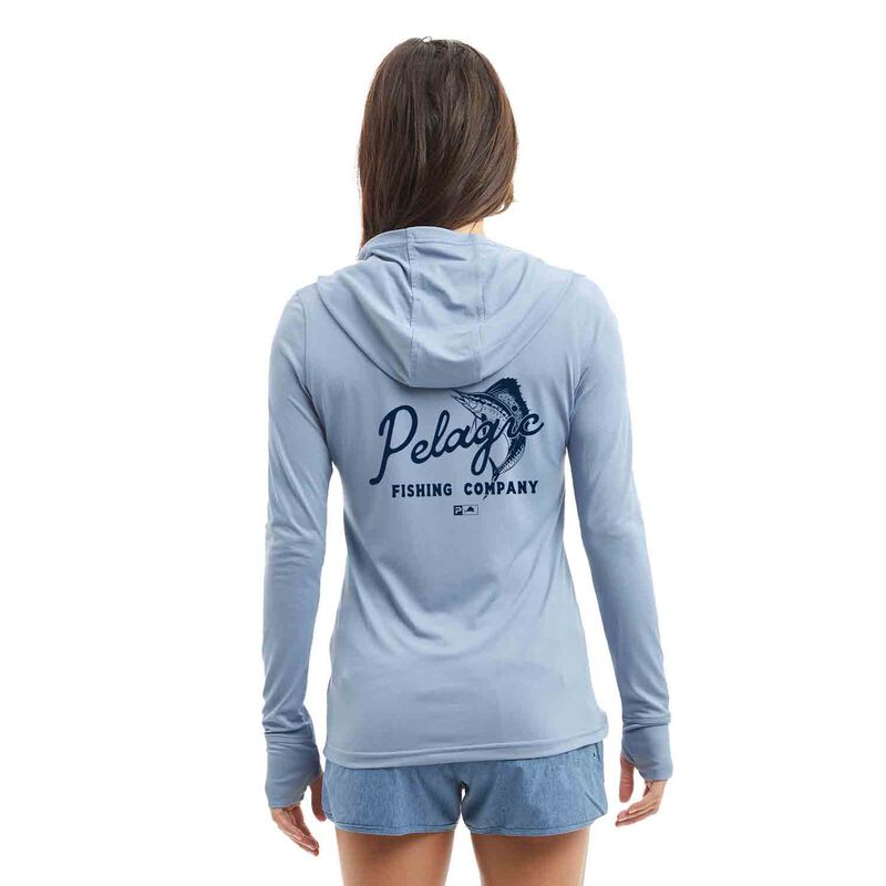 Pelagic Aquatek Sail N Script Hooded Shirt